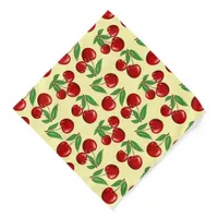 Red Cherries All Over Pattern Custom Bandana