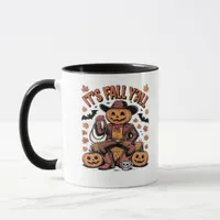 It’s Fall Y’all Western Cowboy Pumpkin Halloween Mug