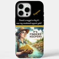 Discovering gold by the river in a sunny valley iPhone 16 pro max case