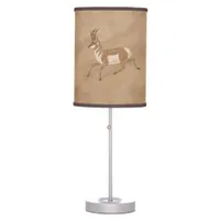 Southwest Pronghorn Petroglyph Table Lamp