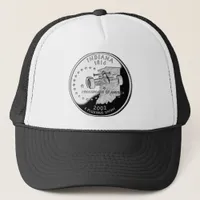State Quarter of Indiana Reverse Side Faux Trucker Hat