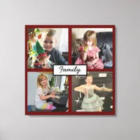 Family Photos Personalized  Canvas Print