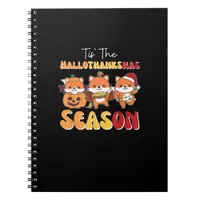 Christmas Halloween Tis The Hallothanksmas Season Notebook