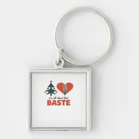 All About That Baste Christmas Classic Retro Look Keychain