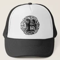 Monarchia Black  "B" Trucker Hat