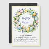 Personalized Easter Cute Magnetic card