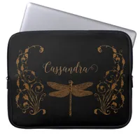 Elegant, Vintage, Victorian Steampunk Personalized Laptop Sleeve