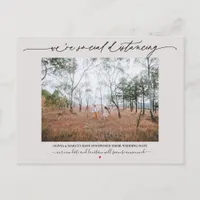 Social Distancing Wedding Postponement Pale Mauve Postcard