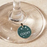 In the Mood Cocky Wine Charm