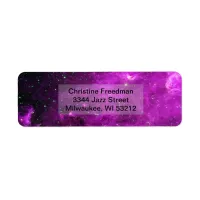 North America Nebula Purple, ZGOS Return Address Label