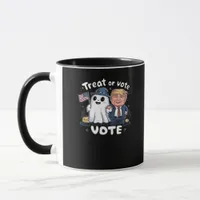Treat Or Vote, Spooky Trumpkin, Halloween Graphic, Mug