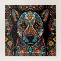 Bohemian Mosaic Majesty The Painted Dog Jigsaw Puzzle