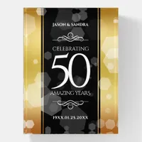 Elegant 50th Golden Wedding Anniversary Paperweight