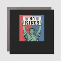 No Kings Classic Patriotic Style Car Magnet