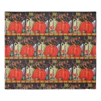 Autumn Festive Antique Painting Pumpkin Decoration Duvet Cover