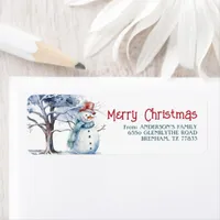 Christmas Return Address Label