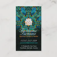 Psychedelic Fractal Spirit w/ Logo Business Cards