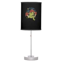 Frog Mushroom Hat Reading Book - Cottagecore Gobli Table Lamp