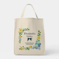 Yellow Buttercups and Blue Iris Tote Bag