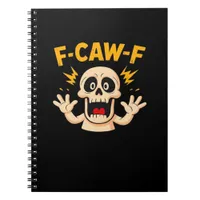 Halloween F-Caw-F Skull Notebook