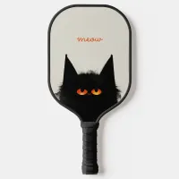 Grumpy Black Cat Pickleball Paddle