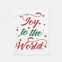 joy to the world fleece blanket