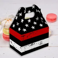 Firefighter Graduation Party Thin Red Line Favor Boxes