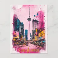 Travel to Kuala Lumpur Malaysia Postcard