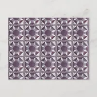 Postcard - Purple Quilt Pattern