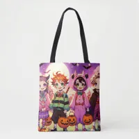 Anime Kid's Halloween Tote Bag