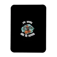 Womens Eat Drink And Be Scary Halloween Modern Magnet