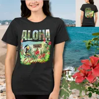  Personalized Aloha Tropical Paradise Double-Sided Tri-Blend Shirt