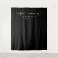 Future Mrs Bridal Shower Black Photo Backdrop