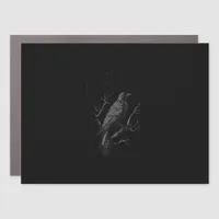 Crow, F-Caw-F Funny Bird Vintage Style Car Magnet