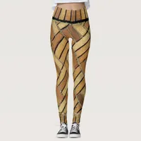 Leggings - Woven Brick Pattern