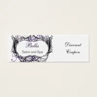 purple,black and white Chic discount coupon