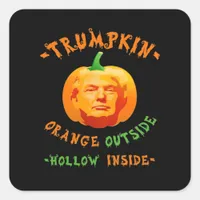 Trumpkin Funny Halloween Classic Square Sticker
