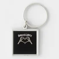 Love Skeleton Hand Classic Look Keychain