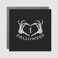Halloween! Classic - Skeleton Hands Heart Car Magnet
