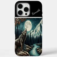 Wolf's Moonlit Howl iPhone 16 Pro Max Case