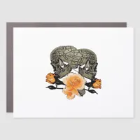 Funny Halloween Till Death Do Us Part Design Car Magnet