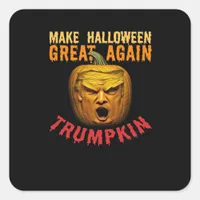 Trumpkin Make Halloween Great Again – Funny Pumpki Square Sticker