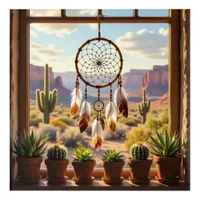 Dreamcatcher, Desert Canyons, Cacti   Acrylic Print