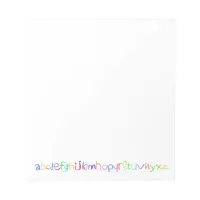 Colorful ABC Rainbow Crayons Kid's Handwriting Notepad