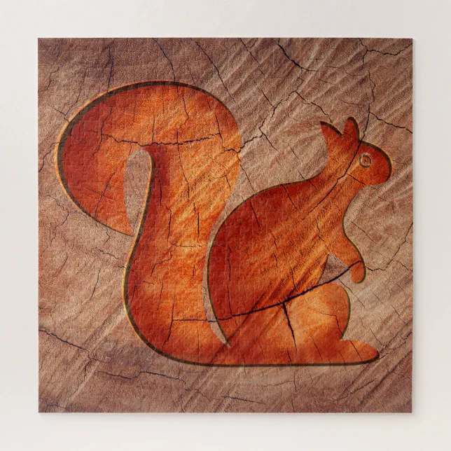 Squirrel - wood jigsaw puzzle