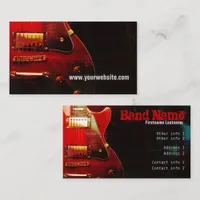 GUITAR "GrungeRed" Business card