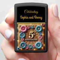 Five Years of Joyful Memories 5th Anniversary. Zippo Lighter