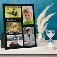 Grandmother black grandchildren photo boys plaque