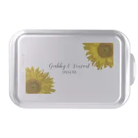 Yellow Sunflowers Wedding Cake Pan