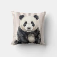 Giant Panda Watercolor Pillow Cover